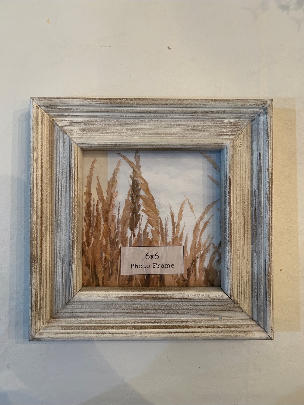 Hobby Lobby Distressed Wood Photo Frame - White and Brown